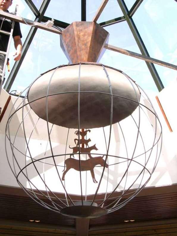 Leuchte mit den Bremer Stadtmusikanten im 