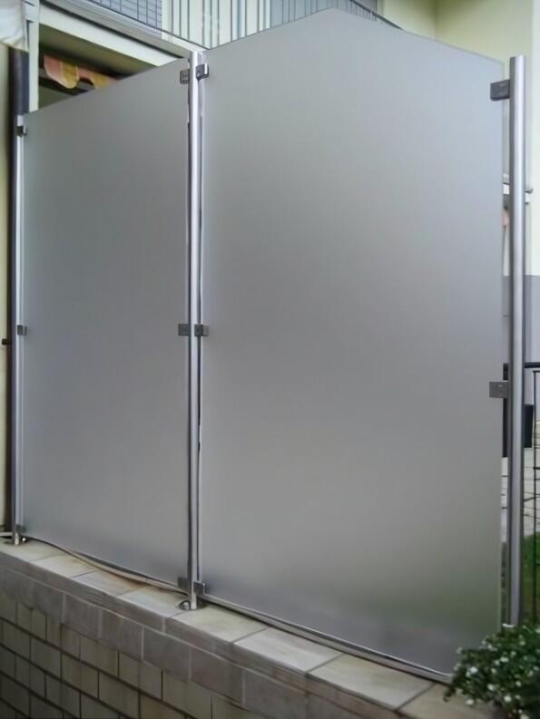 Wind-/Sichtschutz mit Edelstahlpfosten - Windschutz Sichtschutz
