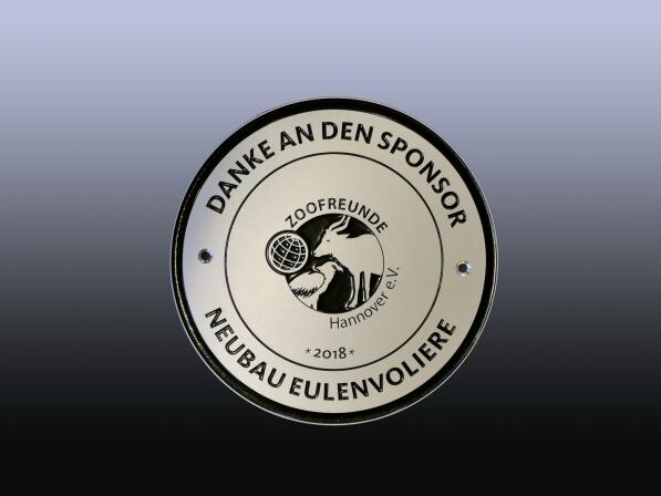 Zoo Hannover Sponsorenschild