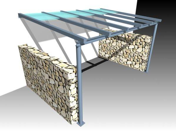 Entwurf für eine Terrassendach - Schiebedach