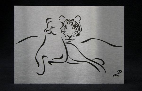 Anla&szlig;beschriftung auf Edelstahl nach dem Entwurf unseres Kunden