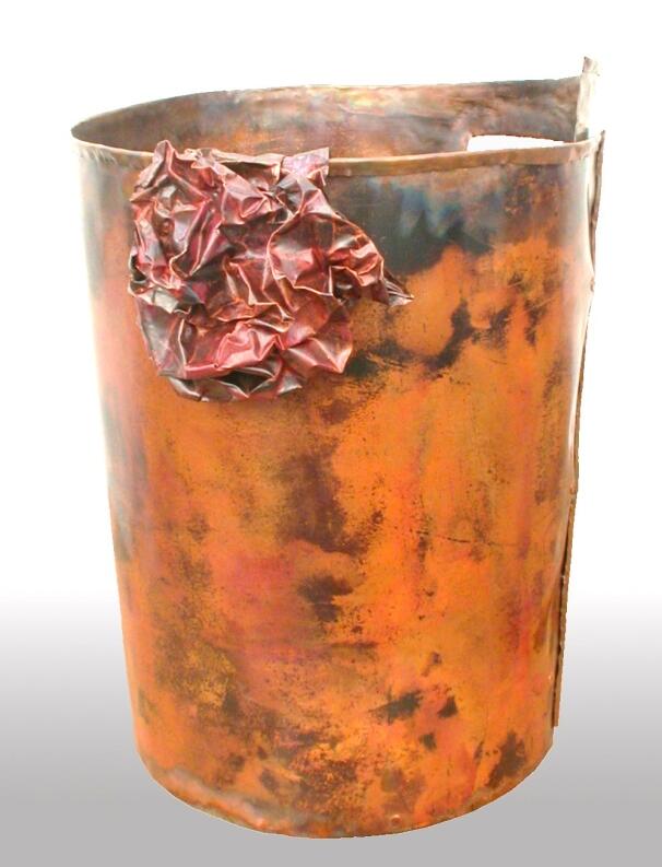 Papierkorb aus Kupfer