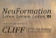 Werbetafel "NeuFormation" aus Tombak mit lackierter Gravur