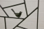Gitter mit Schmitzstruktur und einem Vogel