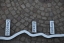 Rad- und Wanderweg an der Elbe in Edelstahl in einer Länge von 10 Metern nachgebildet
