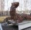 Transport unserer Riesenechse zu einer Ausstellung in die Gartenlounge bei Steinberg Gärten in Hannover