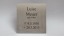 anlassbeschriftete Grabplatte aus 3 mm Edelstahl