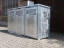 Müllbox aus feuerverzinktem Stahl mit Alumium Füllungen