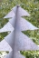 plasmageschnittener Tannenbaum aus 3 mm Stahlblech, Höhe 2 Meter