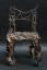 Stuhlskulptur aus rostigem Stahl Schrott geschweißt