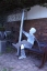 Sitzende Skulptur aus 3mm Stahlblech plasmagetrennt