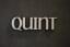 Aluminium Schriftzug "Quint"