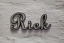 Aluminium Schriftzug "Rick"