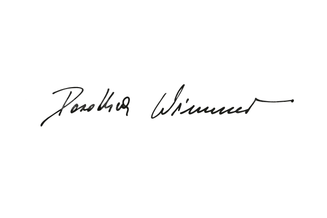 Unterschrift in Edelstahl
