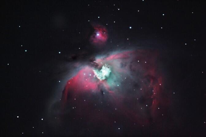 First Light mit unserem neuen UHC S/L Filter an M42 Orion Nebel