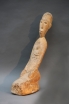 Knieende afrikanische Skulptur