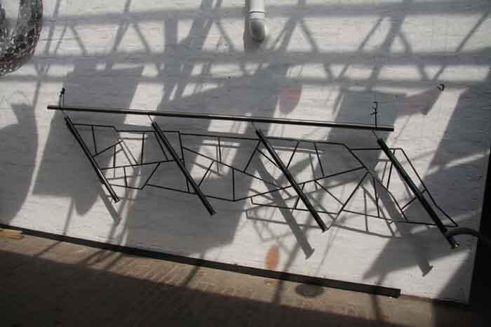Geländer mit Schmitzstruktur - Werkstattfoto