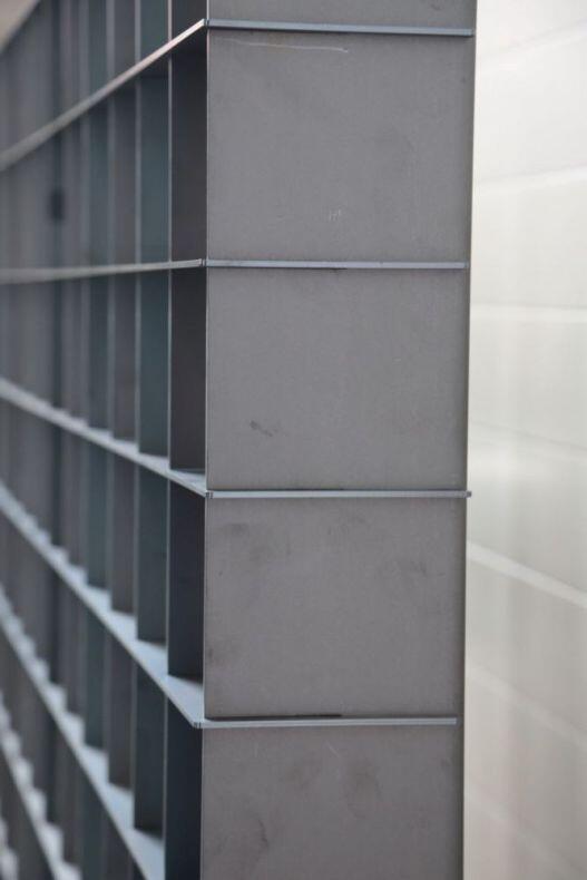 CD-Steckregal aus 3mm gelasertem Zunderblech