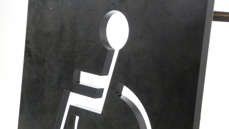 Parkplatzschild für Behinderten Stellplatz