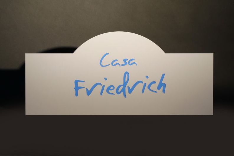 Acryl Schild mit Gravur