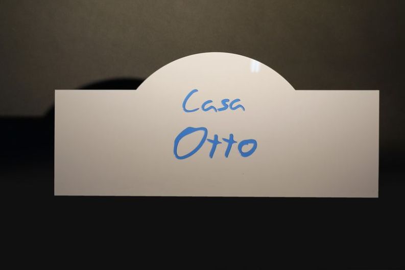 Acryl Schild mit Gravur