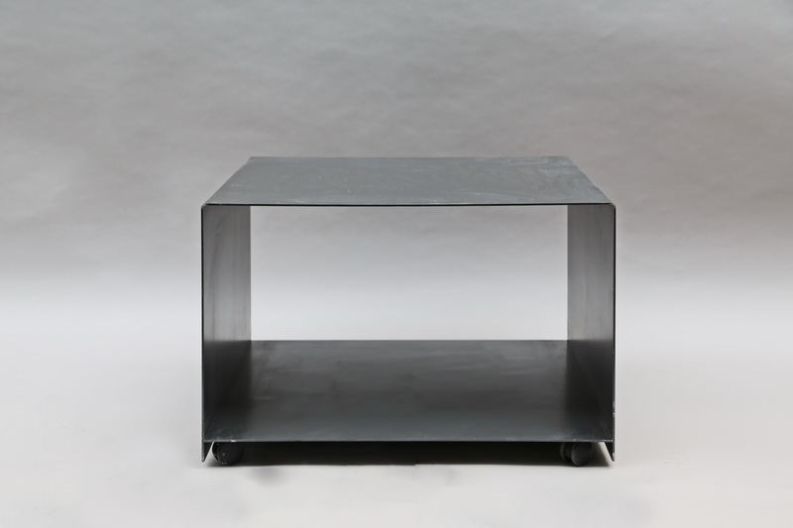 Rollbarer Drucker Tisch aus 3 mm Zunderstahl