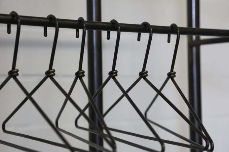 Garderobe aus Stahl