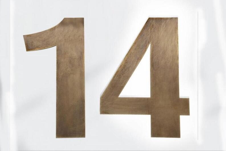 Hausnummer, Ziffer, Tombak