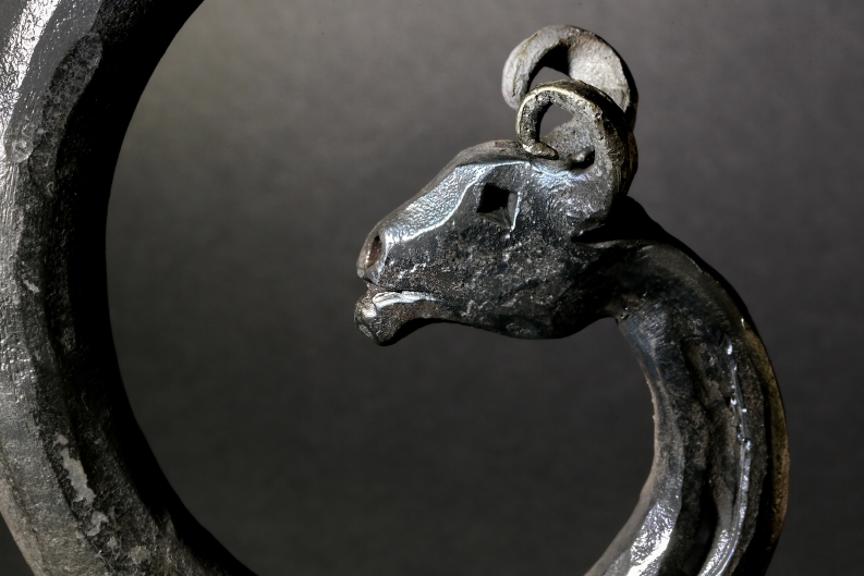 Handlauf mit geschmiedetem Widder Kopf