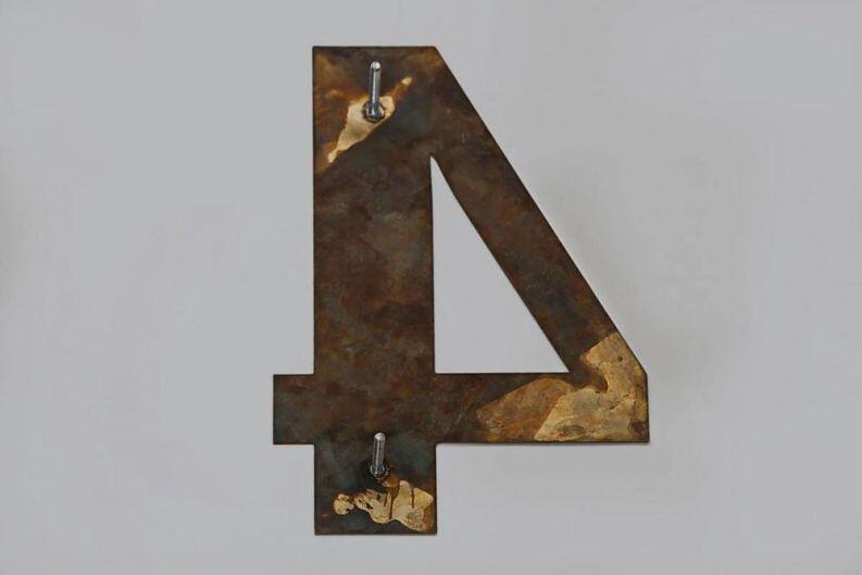 Hausnummer aus Tombak