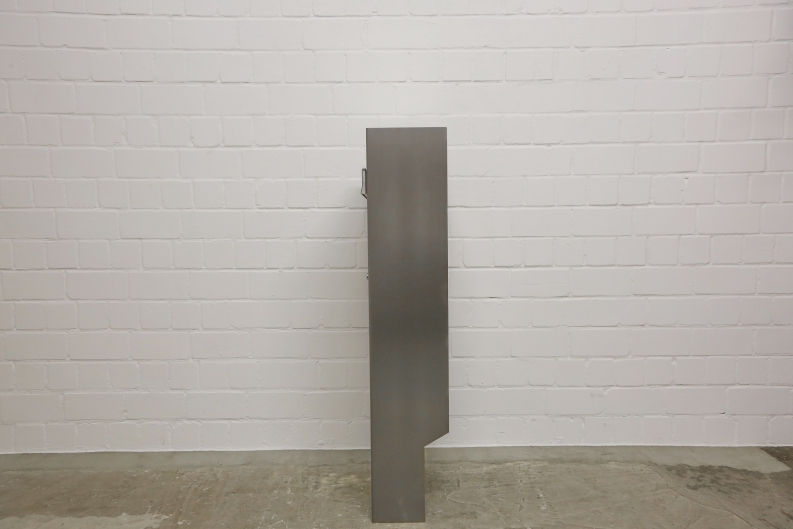 Edelstahlbriefkasten mit Firmenlogo