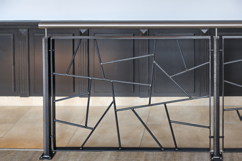 Geländer mit Schmitzstruktur