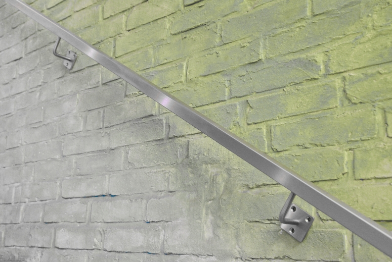 Handlauf aus Edelstahl Quadratrohr