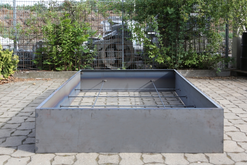 Hochbeet aus 3 mm Corten Stahl