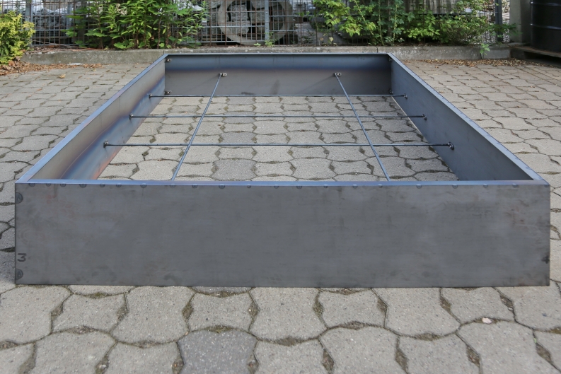 Hochbeet aus 3 mm Corten Stahl