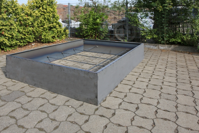 Hochbeet aus 3 mm Corten Stahl