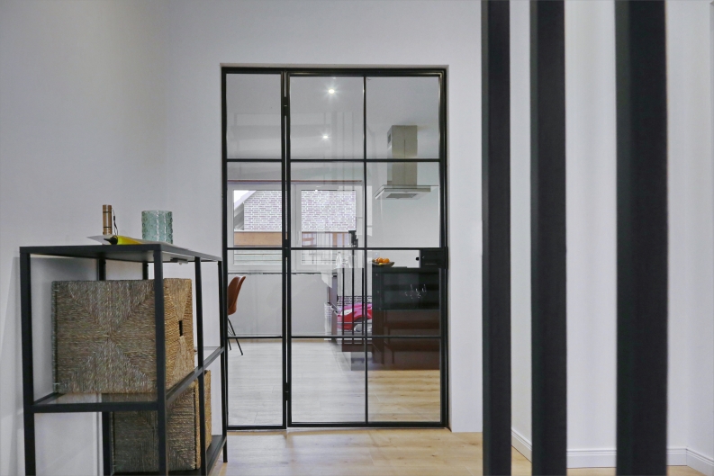 Lofttür aus Zunderstahl - Stahl Loft Tür