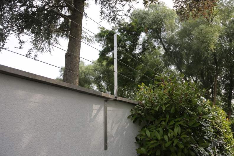 Rankzaun aus Edelstahl Seil