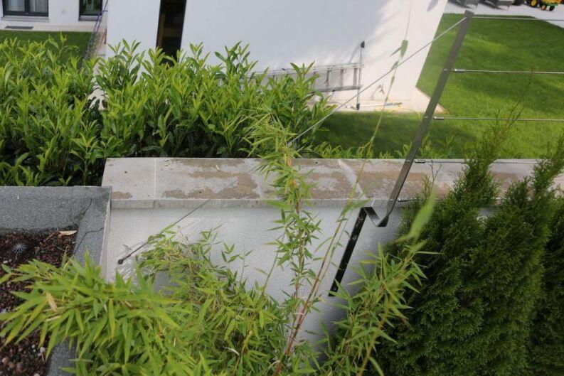 Rankhilfe aus Edelstahl Flachmaterial und Edelstahl Seil