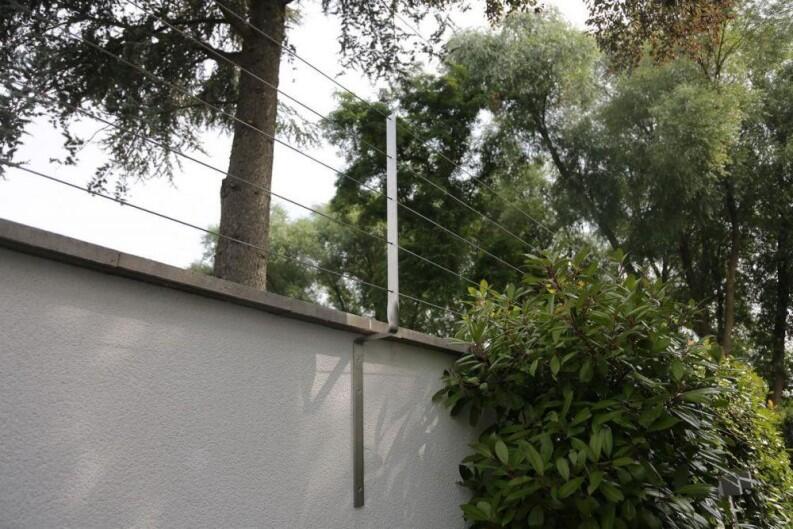 Rankhilfe aus Edelstahl Flachmaterial und Edelstahl Seil