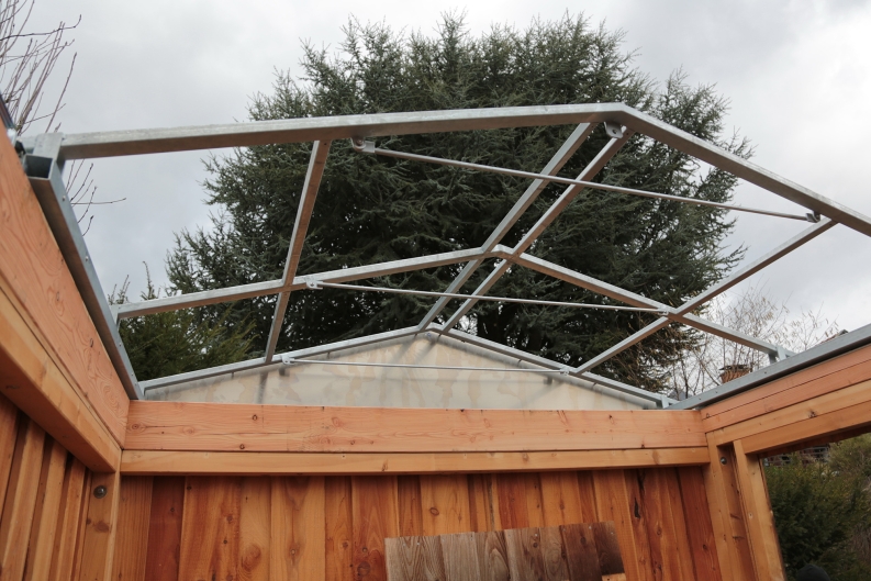 Rolldach Sternwarte ohne seitliche Stützen