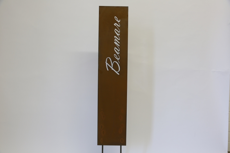 Schild Stahl gerostet