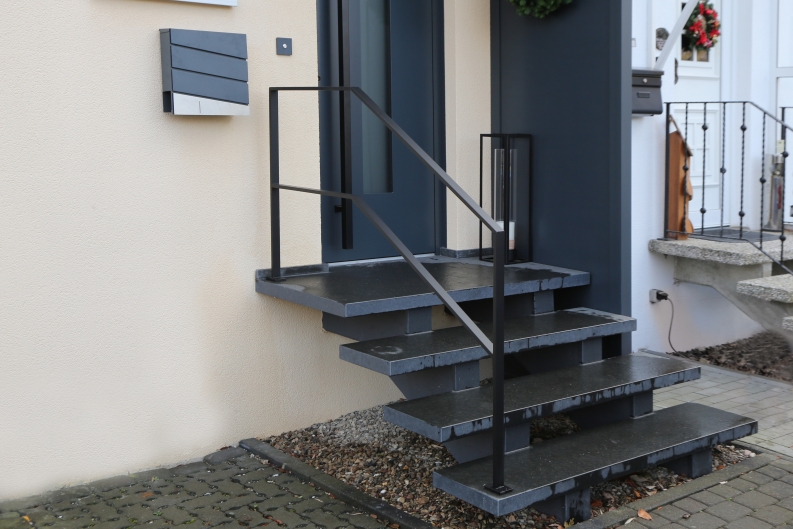 Geländer aus Flachstahl