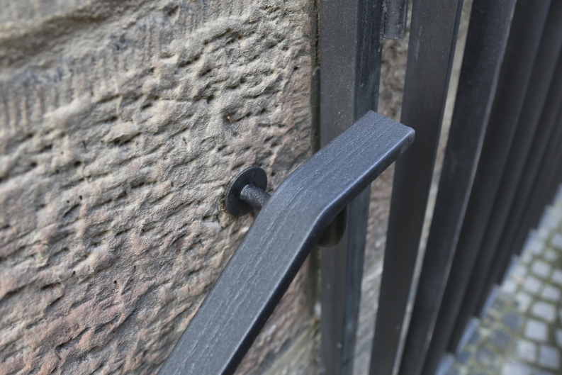 Treppenhandlauf aus Flachstahl