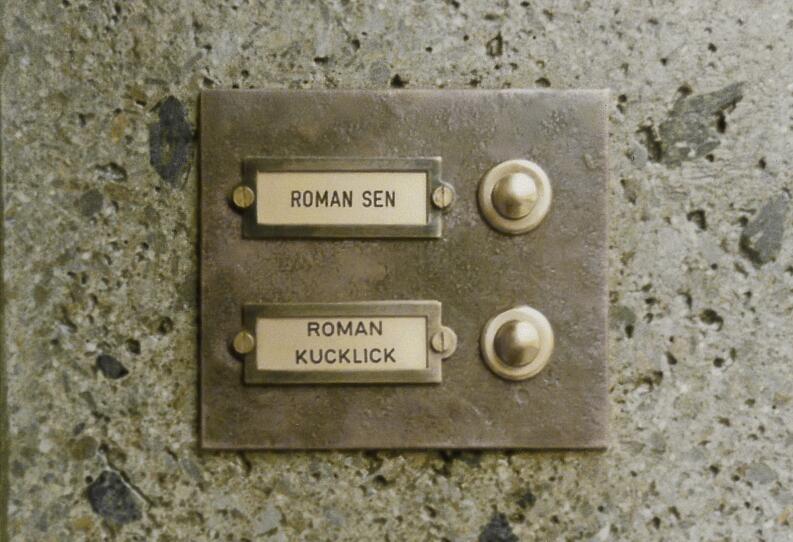 Klingelschild aus Kupfer