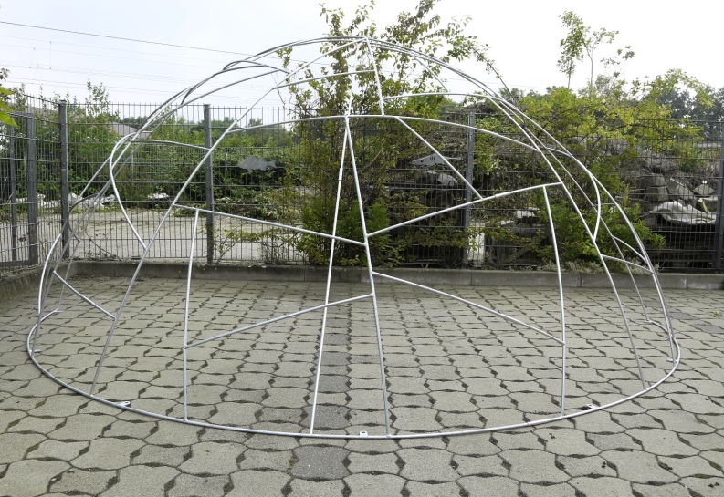 Gartenpavillon in Schmitzstruktur