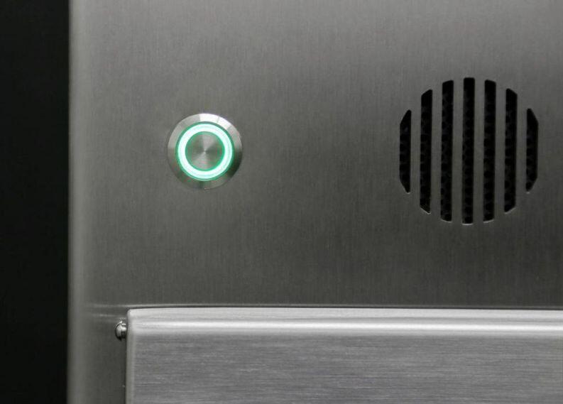 Edelstahl Briefkasten Säule