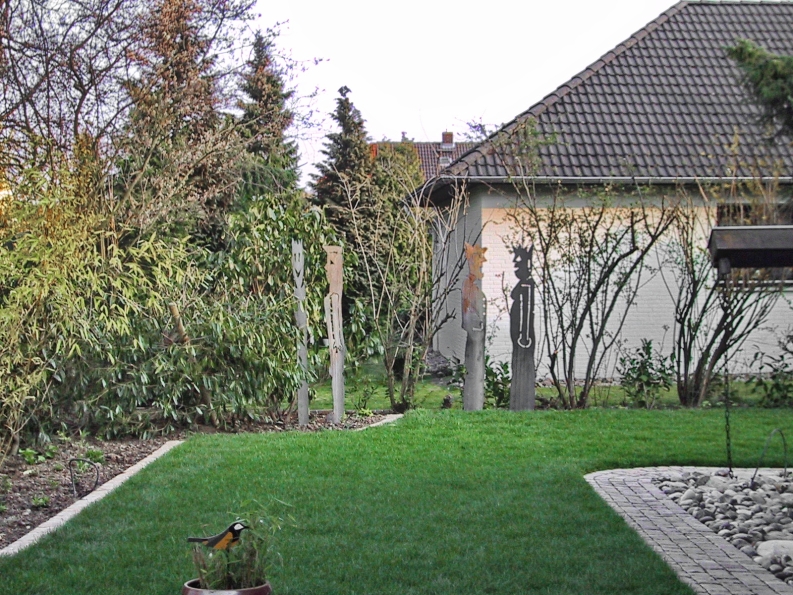 Gartenskulpturen aus Stahl plasmagetrennt