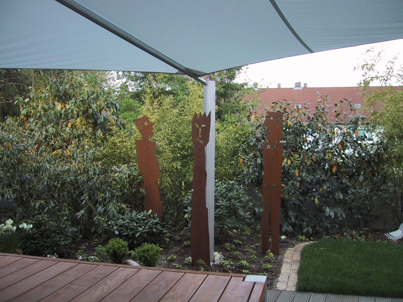 Gartenskulptur aus Stahl