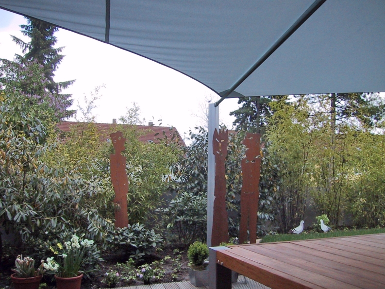 Gartenskulptur aus Stahl